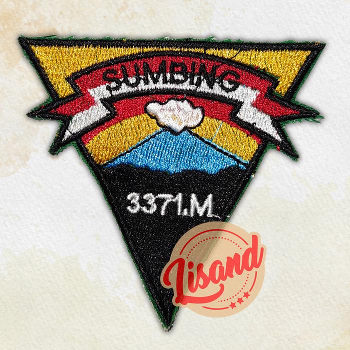 Gambar Patch Emblem Bordir Gunung Sumbing dari Lisand Kota Bogor Tokopedia