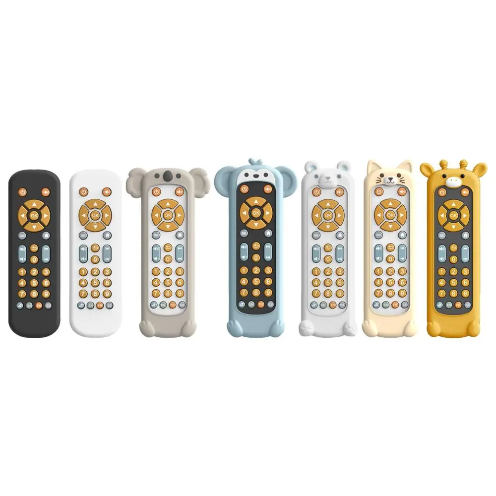 Music TV Remote Controller with Music and Light Realistic Toddler TV Remote Toy for 1 2 3 Year Old Girls Boys Babies Best Gift