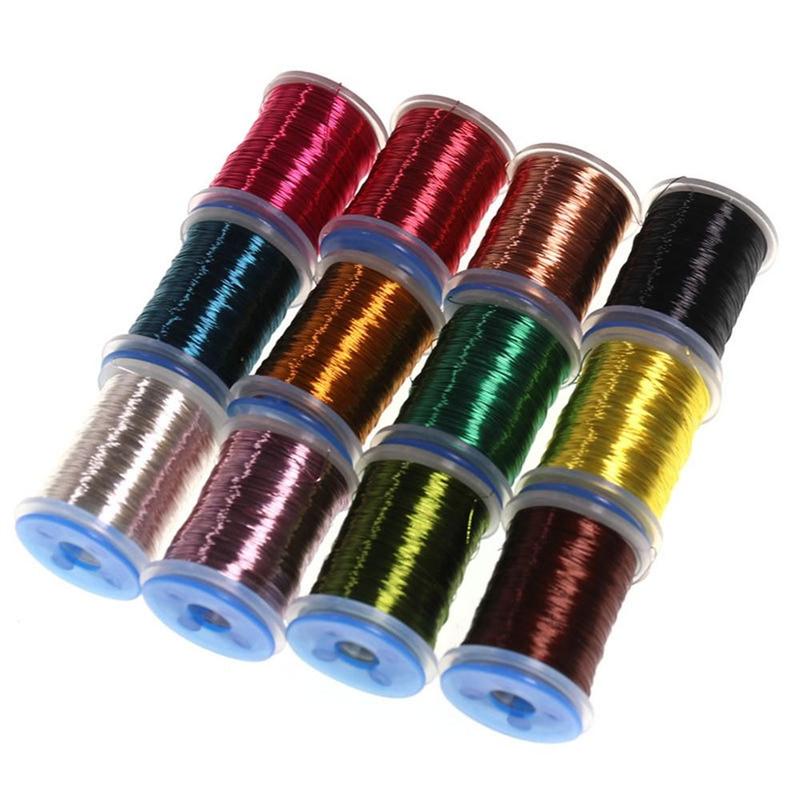 Product Introduction of Dây Buộc Ruồi Bằng Đồng, 26 Yard, Phụ Kiện Câu Cá, 0.2Mm, Cơ Thể, Ruy Băng, Chỉ Buộc Ruồi, Dây Flash Nhỏ, Chỉ Nhộng Cho Ruồi 18