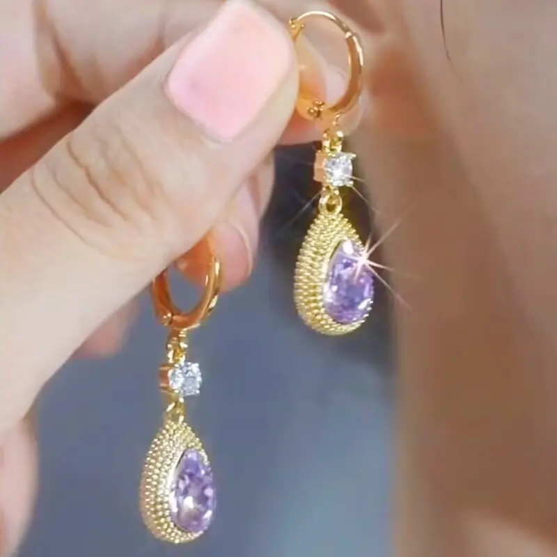 S925 silver needle long earrings light luxury new earrings simple earrings
