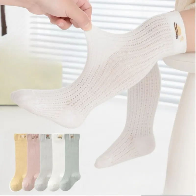 Tất Lưới Cho Bé Dài Qua Đầu Gối, Vớ Cotton Thoáng Khí Cho Bé Trai Và Bé Gái TAT12 2