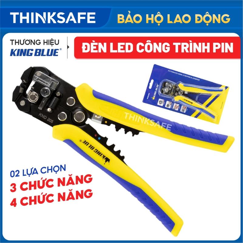 Kìm tuốt dây điện KingBlue Total KND205 chiều dài 205-210mm chất liệu thép crv Kìm uốn cắt tuốt dây điện đa năng
