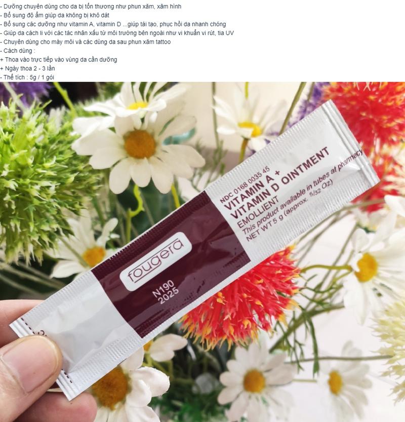 Product Introduction of Dưỡng Da Vitamin A&D Fougera dùng sau Xăm Hades Tattoo 3