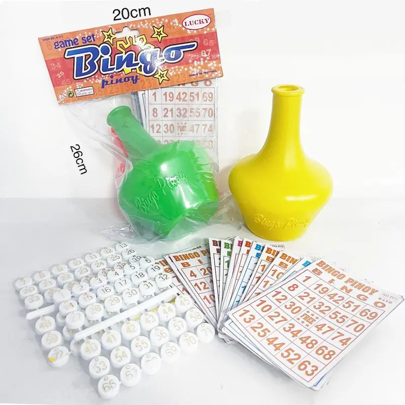 Bingo set large card random colorwhole sale price bingo  cards