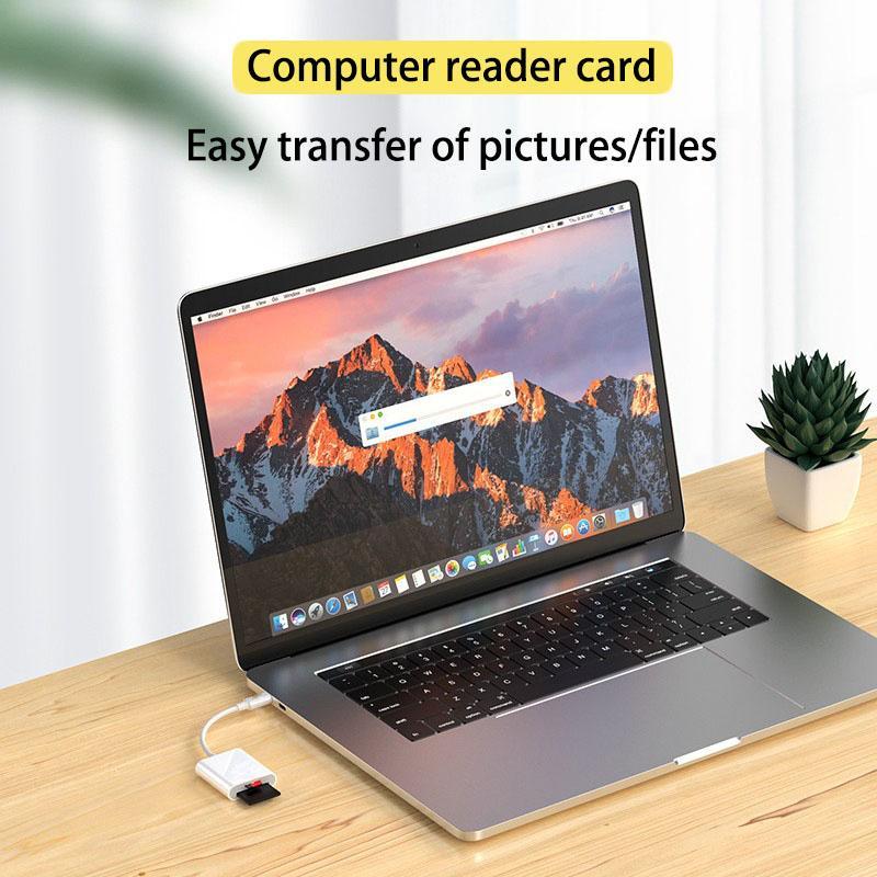 2 In 1 Type-C Card Reader, USB-C Card Reader for SD & TF Card, Phone Accessories, Portable Multi-functional SD Card Adapter, Memory Card Reader For Mobile Phone Laptop PC 3
