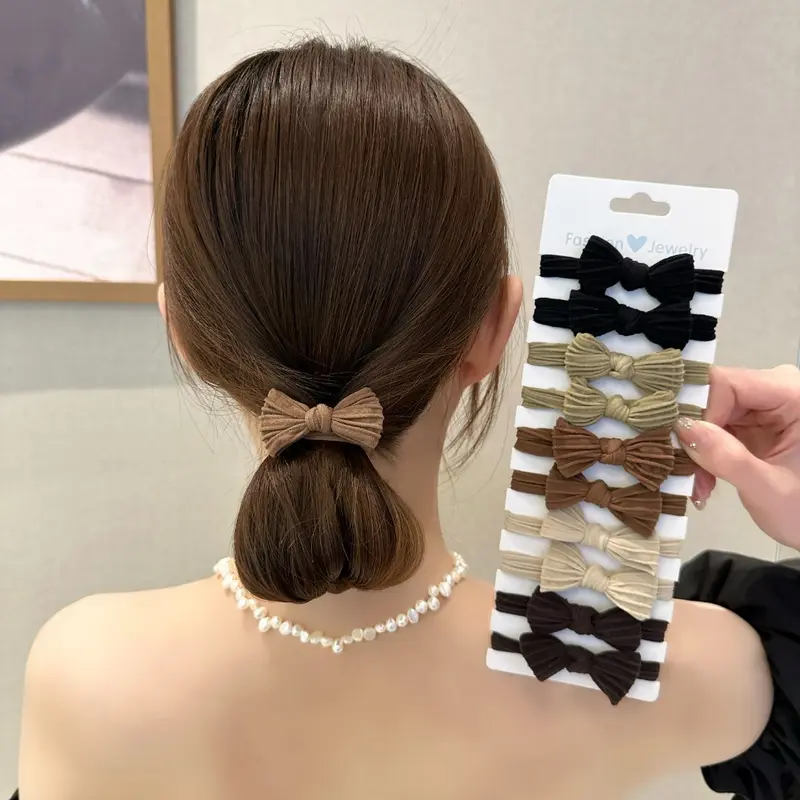 M49 set 10 chun đính nơ phong cách hàn quốc Nữ Women 0