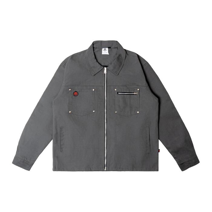 Gambar Metaphores Work Jacket Twill Drown - Grey - M dari METAPHORES.ID Kota Bandung Tokopedia