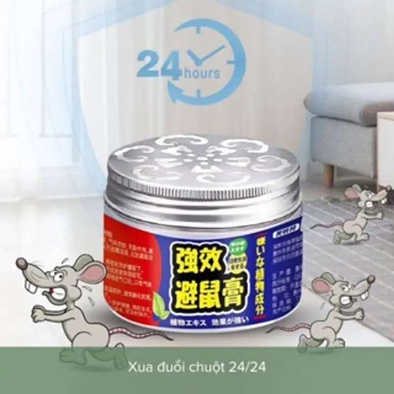 Đuổi chuột, thuốc đuổi chuột trong nhà, sáp đuổi chuột chiết xuất thực vật an toàn hộp 100g_SĐC 5