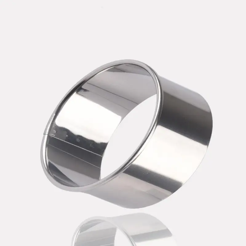 Bộ 3 món khuôn làm bánh bao Bao bì hiệu quả Máy cắt bột bằng thép không gỉ Phụ kiện cắt Công cụ nhà bếp tròn cho nhà bếp gia đình Làm bánh và nấu ăn 4