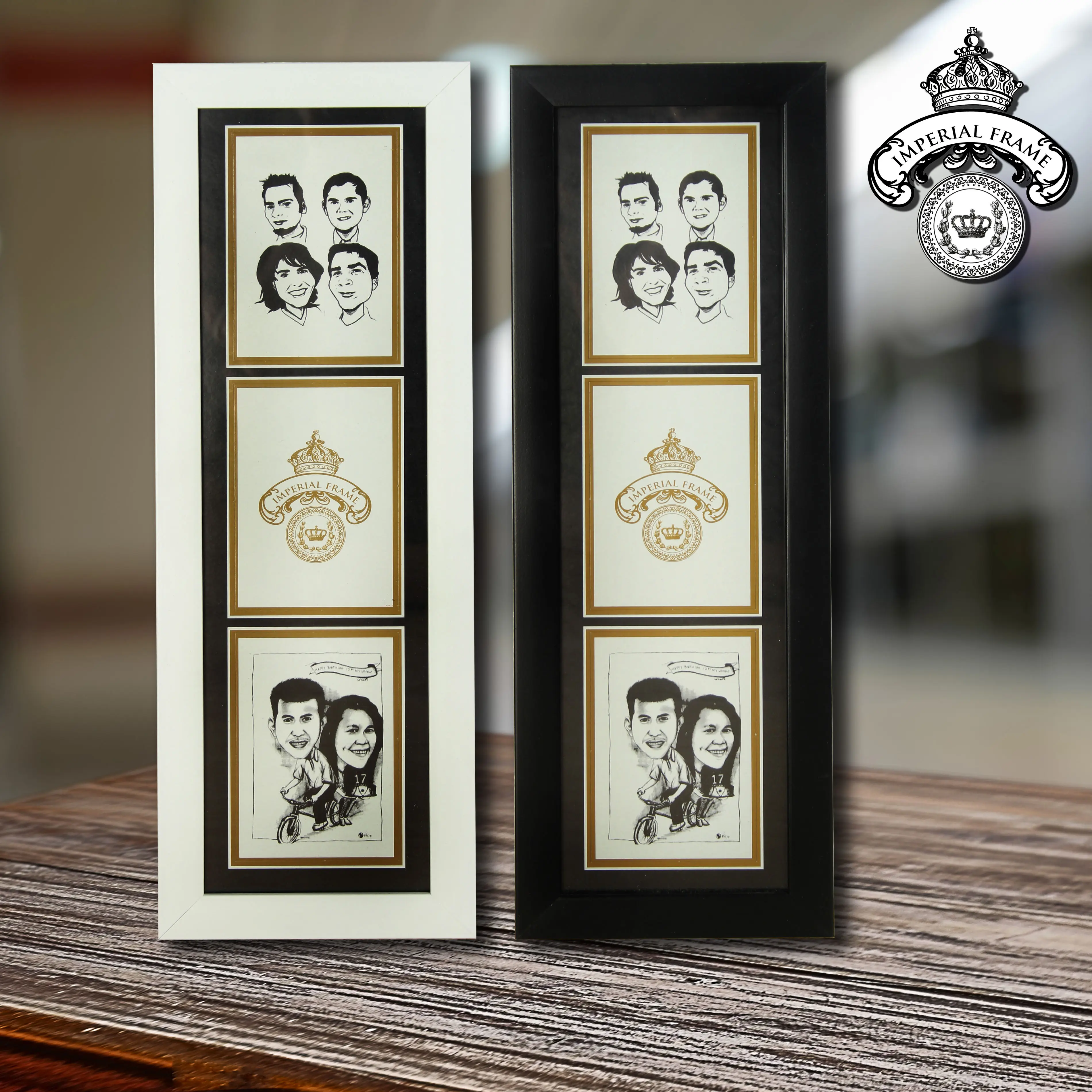Bingkai Frame Foto Figura 3R susun 3 ( 3 in 1 )