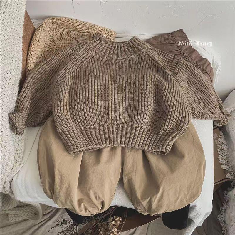 Product Introduction of Bộ Áo Len Dày Cho Trẻ Em, Phong Cách Hàn Quốc, Dành Cho Nam Và Nữ, Hàng Mới Về 2023, Cổ Lọ Nửa, Phong Cách Phương Tây, Áo Len Mặc Trong, Thích Hợp Mặc Ngoài Trời 1