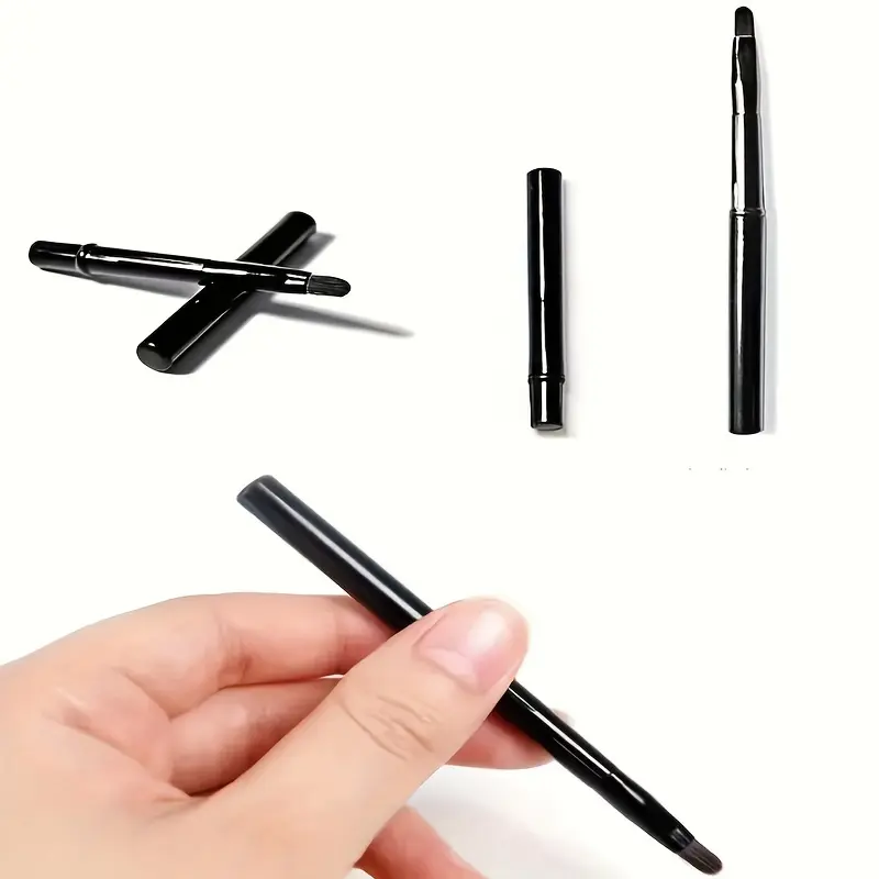 Cọ Môi Cầm Tay Cọ Son Môi Mini Có Nắp Đậy, Cọ Dặm, Cọ Che Khuyết Điểm Trộn, Cọ Trang Điểm Đa Chức Năng 6