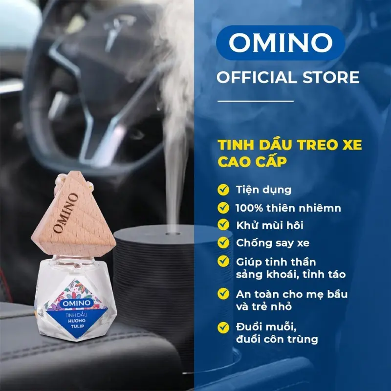 (CHÍNH HÃNG) Tinh dầu treo xe ô tô cao cấp 10ml, tinh dầu thơm xe Khử Mùi xe hơi, tinh dầu để oto quế, cafe,sả chanh,.. 2