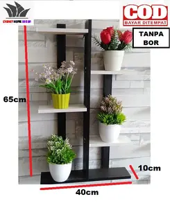 [COD] RAK BUNGA HIASAN GANTUNG DINDING ANTIK