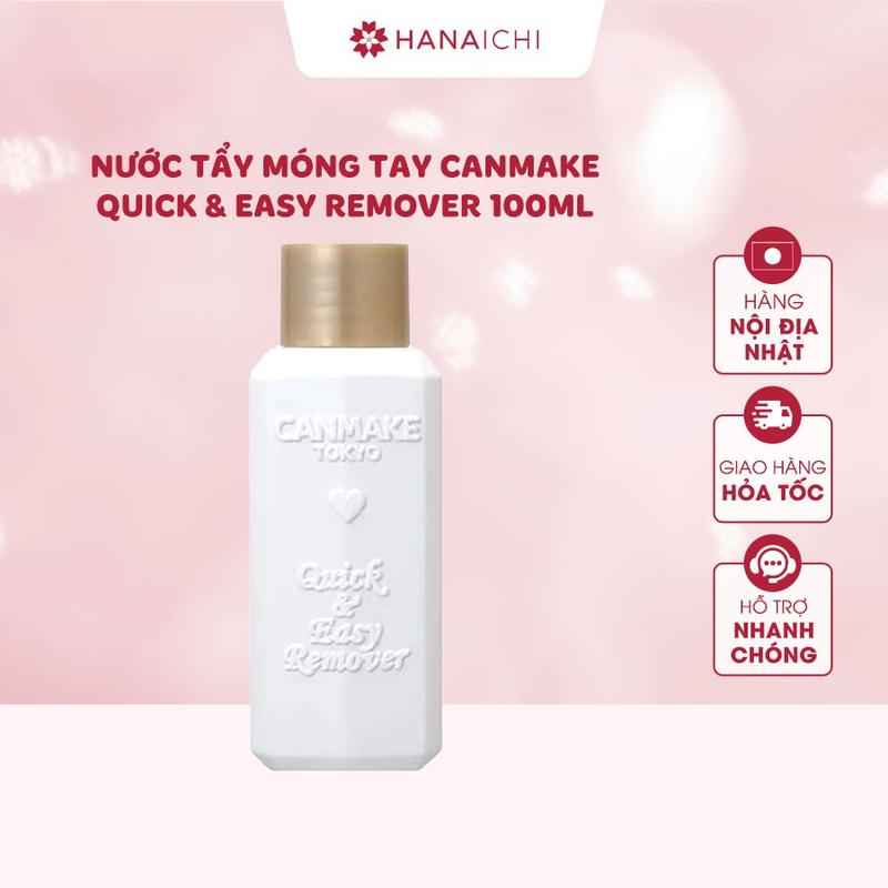  Nước tẩy sơn móng tay Canmake Quick & Easy Remover 100ml - Nội địa Nhật 