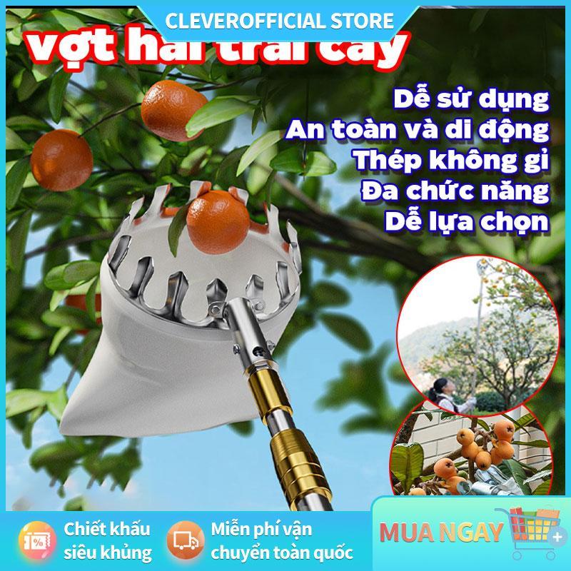 Miễn Phí Vận Chuyển Vợt hái trái cây 6 m rút gọn tiện lợi. trên cao kim loại inox siêu chắc hái trái cây dễ dàng Sào Hái Trái Cây Trên Cao Loại ,Hái Xoài,gậy hái quả,dụng cụ hái trái cây,dụng cụ hái quả