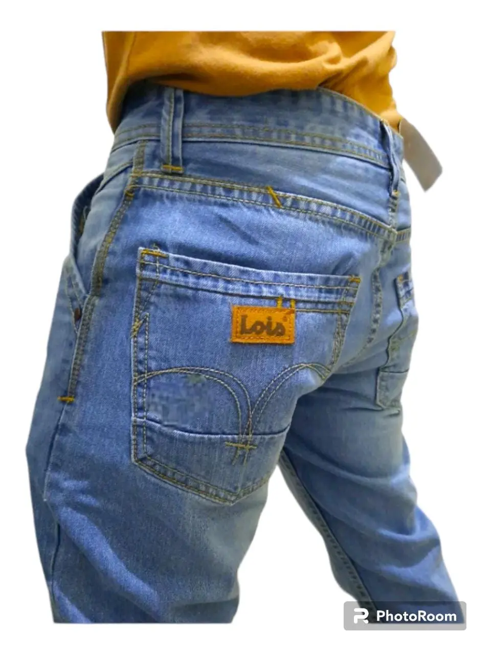 CELANA JEANS LOIS PANJANG PRIA MODEL REGULER Polos Low Waist Denim Nyaman