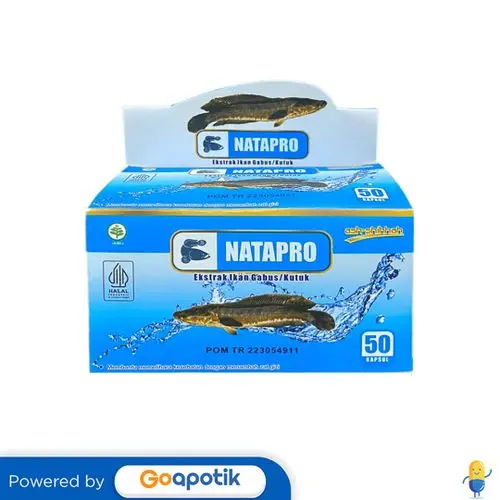 NATAPRO KAPSUL EKSTRAK IKAN GABUS BOTOL 50 KAPSUL - Shop | Tokopedia