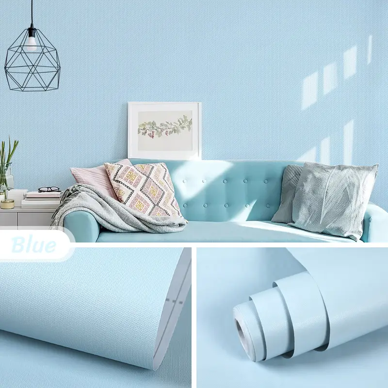 วอลเปเปอร์สีพื้นโทนสีพาสเทล กว้าง 45cm X 10m มี 6 สี ให้เลือก ลายสีพื้น  Wallpaperมีกาวในตัว วอลเปเปอร์  ติด ผนัง ห้องน้ำ สีกากี วอลล์เปเปอร์และการตกแต่งผนัง