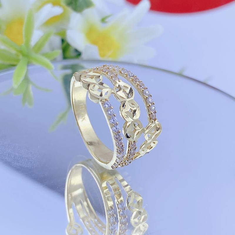 Product Introduction of Nhẫn nữ hội hoa tiết kim tiền mã 02 3