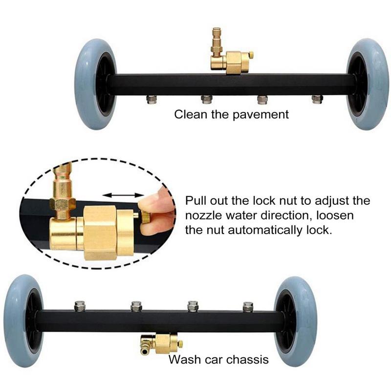 Peoincin Oil and Dirt Remover for Vehicles Undercarriage Cleaner with Extension Wand High Pressure 16 Inch Undercarriage Car Washer with Extension Wand for Cars Suvs and Trucks 4