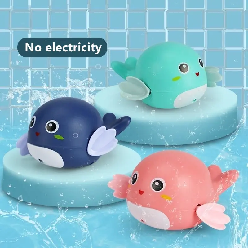 WHALE WATER TOYS /  Mainan Air Ikan Paus / Mainan Mandi Bayi Anak Model Berenang Diputar Bath Toys Murah