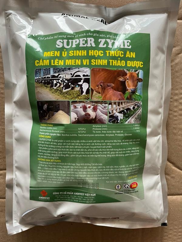 Product Introduction of Men ủ thức ăn xanh: rau, chuối, khoai, cám Ngô, cám gạo cho vật nuôi kích tiêu hóa hiệu quả gói bột 1kg 6