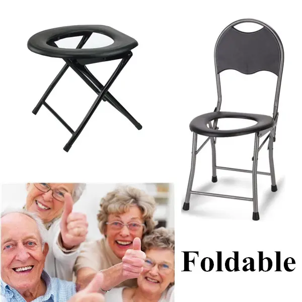 278 Foldable Toilet Commode Chair for Elders Disabled Pregnant Furniture