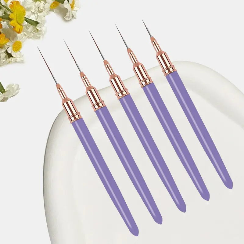 Nail Art Pen Set, 15pcs/set Nail Art Liner Brush, Nail Art Painting Brush, Professional Manicure Tool for Home & Salon Use 6