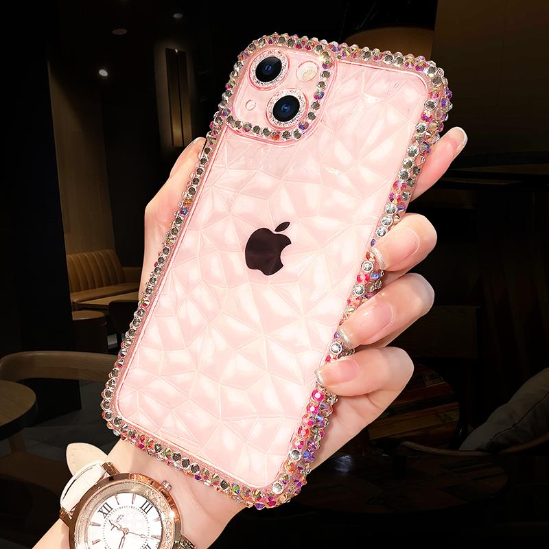 Product Introduction of เคสกลิตเตอร์เพชร ดีไซน์หรูหรา เข้ากันได้กับ iPhone 13, 12, 11, 14, 15, Pro Max, X, Xr, Xs, 8, 7 Plus, ฝาครอบซิลิโคนนิ่มใสกันกระแทก 3