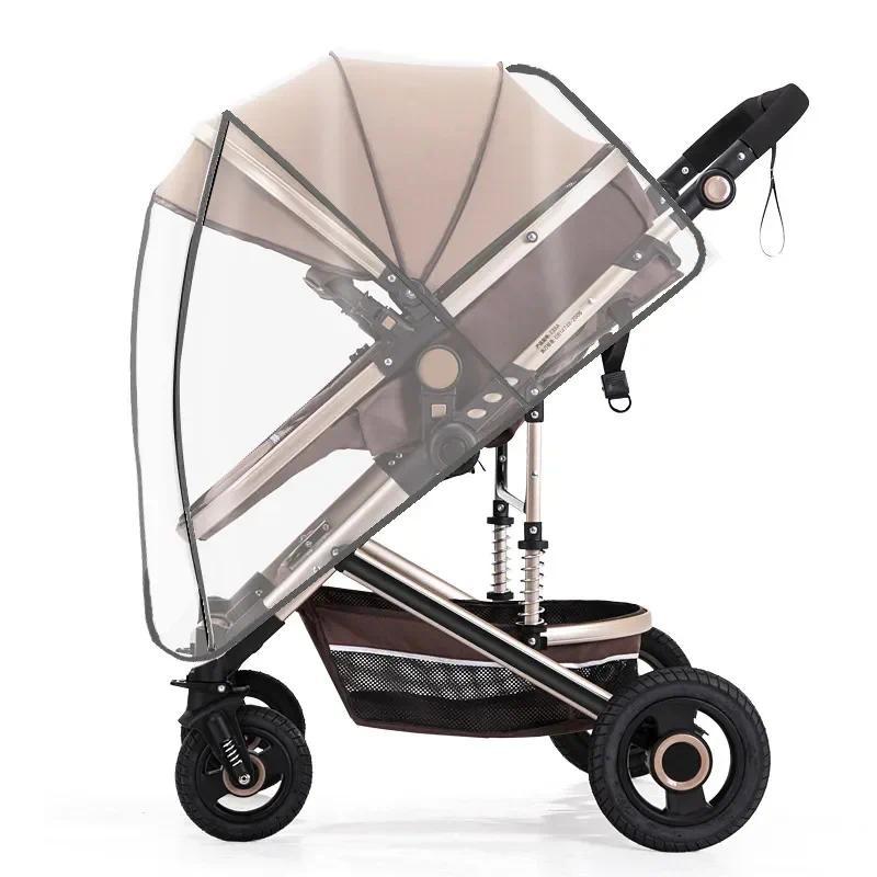 Product Introduction of Universal Stroller Rain Cover Baby Car Weather Wind Sun Shield Transparent Breathable Trolley Umbrella Raincoat Accessories Cart Shield Raincoat 16