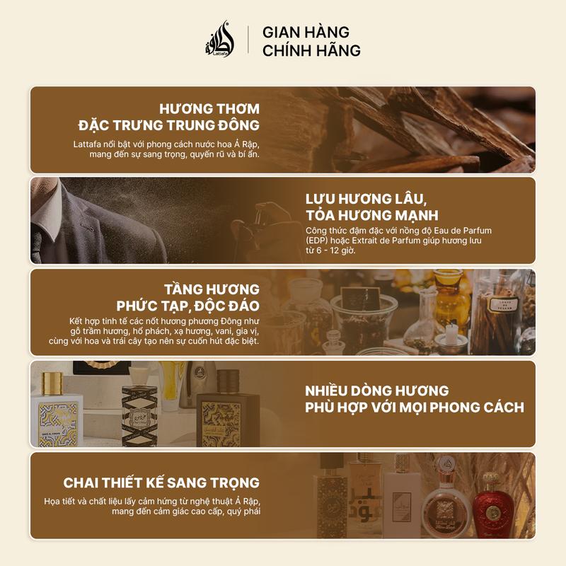 Nước hoa nam Lattafa Asad EDP phong cách trưởng thành, cuốn hút chai 100ml 3