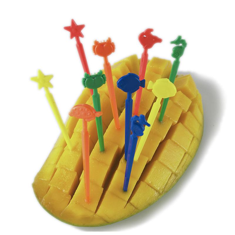 Product Introduction of 20pcs/set Cute Animals Fruit Forks Kids Snack Dessert Decoration Forks Toothpicks Lunch Salad Decoration Accessories Cake Picks 17
