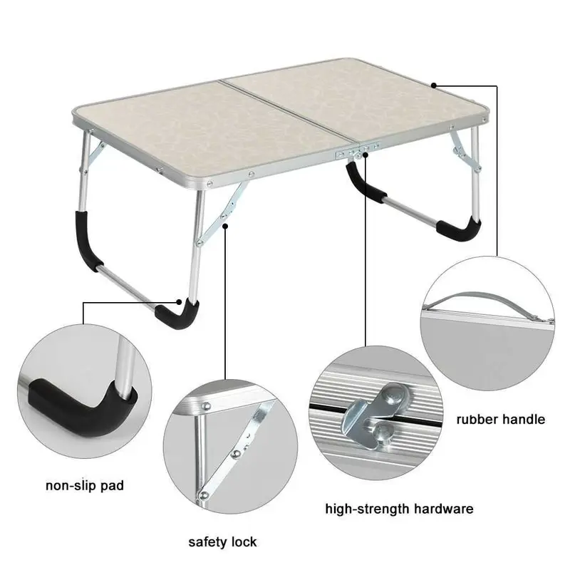 Luckyway Meja Lipat Multifungsi Foldable Portable Laptop Picnic Desk - CC700 1