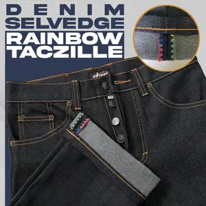 DENIM SELVEDGE TACZILLE BUTTON RAINBOW.IND/DENIM SELVEDGE/CELANA DENIM Pria Jeans