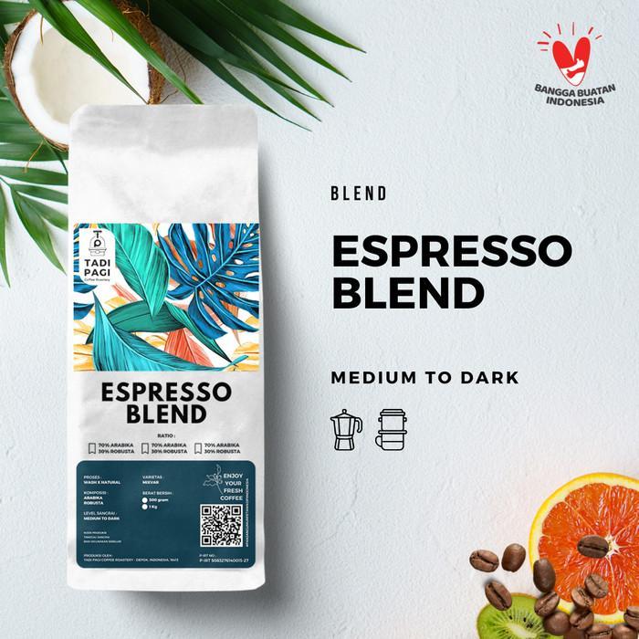 Gambar Espresso Blend Ukuran 500gram - Biji, 30% ARABIKA 70% ROBUSTA dari Tadi Pagi Coffee Roastery Kota Depok Tokopedia