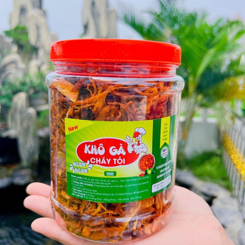 KHÔ GÀ CHÁY TỎI NHÀ LÀM DAI NGON ĐẶC BIỆT Snack Ăn Vặt Food Thức Ăn