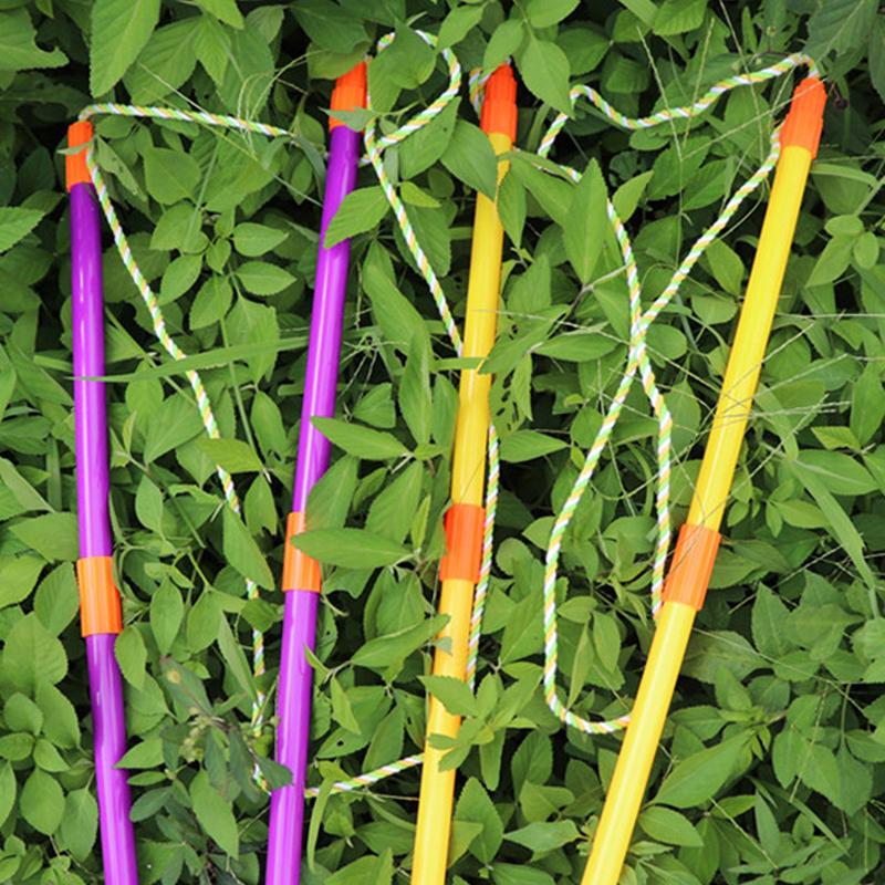 Product Introduction of Outdoor 1Set Double Pole Bubble Rope Color Giant Bubble Circle Garden Toy Big Bubble Stick Outdoor Fun for Kids Bubble Tool 29