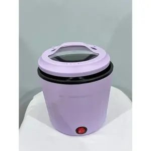 CLARA Rice Cooker Mini Biru - Panci Anti Lengket dengan Kontrol Suhu Ganda & Fungsi Penggorengan - Cocok untuk Anak Kos - 500W 800ml