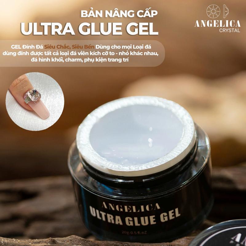 Tổng Hợp Gel Tuýp Đính Đá Chạy Viền, Gel Đa Năng 6in1, Gel Xi Măng - CHÍNH HÃNG ANGELICA - Siêu Tiện Lợi - Cần Đèn Hơ Gel Women Nữ