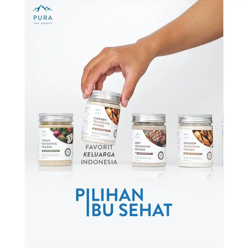 PURA Seasoning Kaldu Sapi Asli Non MSG Kaldu MPASI Beef Powder 100g 3