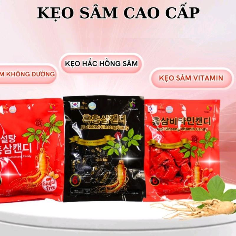 [HÀNG CTY] Combo 3 gói Kẹo sâm SAMJIN Hàn Quốc Snack Ăn Vặt Candy Food