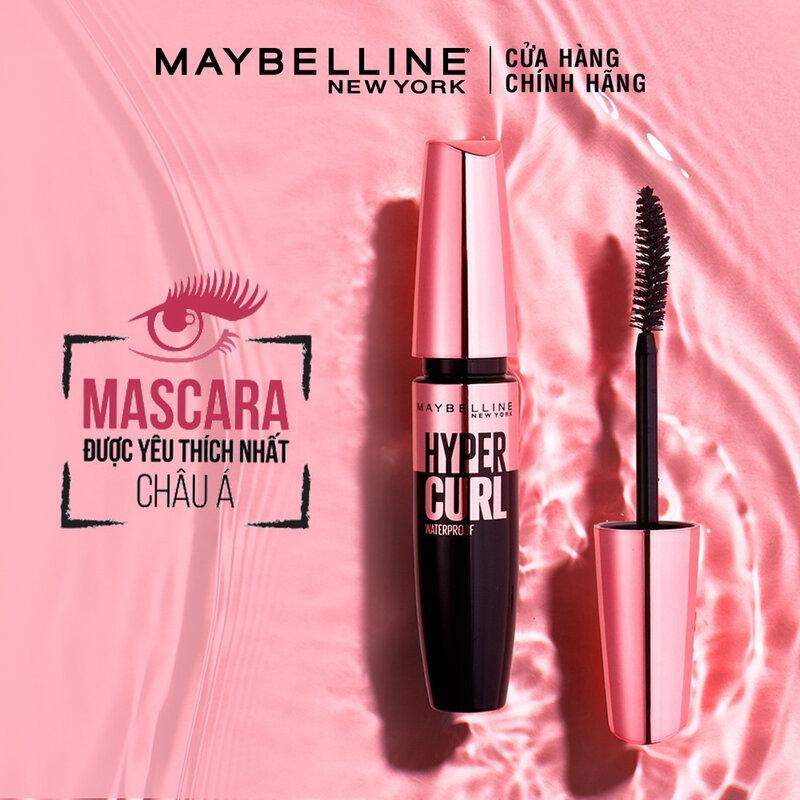 [ KHÔNG LEM KHÔNG TRÔI] Mascara Maybelline Làm Cong Mi 100 9.2ml Hyper Curl Volum' Express Mascara