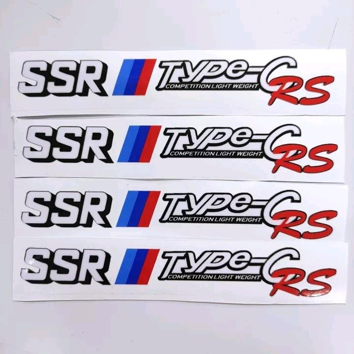 Ssr Sticker SSR Type-C RS Competition Light Weight Rim Sticker One Set - TikTok ...
