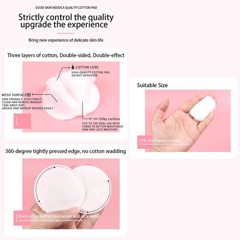 Product Introduction of Make Up Remover Pads Make Up Cotton Swabs Clean Nail Soft Cleansing Pads Pads D9X2 24
