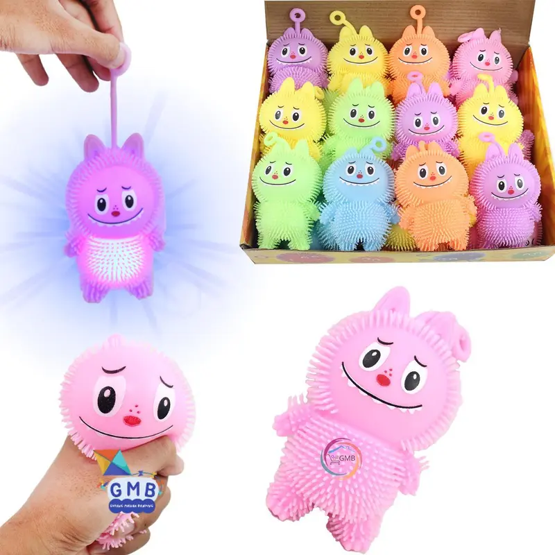 MAINAN SQUISHY REMAS ANAK MENYALA MAINAN YOYO UBUR-UBUR LAMPU PUFFER BALL LABUBU 0