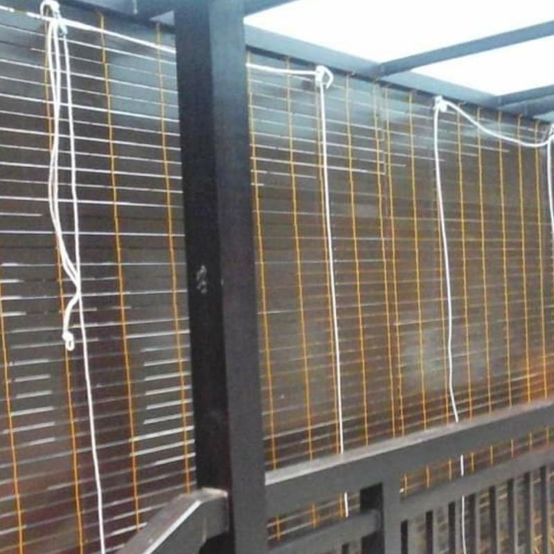 Krey Tirai kayu Indoor Outdoor motif 1 warna Tahan air 5