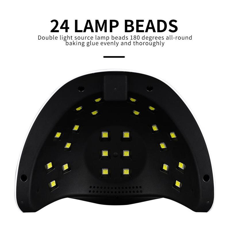 USB Charging Portable USB Nail Lamp, LED Nail Light with 24 LEDs & 4 Timer Settings, Automatic Sensor Nail Lamp for Nail Gel Polishing, Nail Art Tool for Home & Salon Use 5