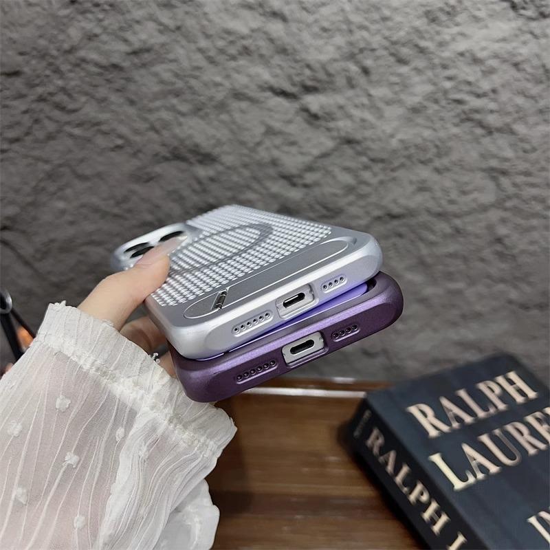 Product Introduction of Ốp Điện Thoại Di Động Có Giá Đỡ, Mới, Thích Hợp Cho Apple 14, Tản Nhiệt Lưới, Hấp Thụ Từ Tính, Vỏ Bảo Vệ Toàn Thân, Tương Thích Với IPhone15promax, 13 Và 12 Phụ Kiện 7