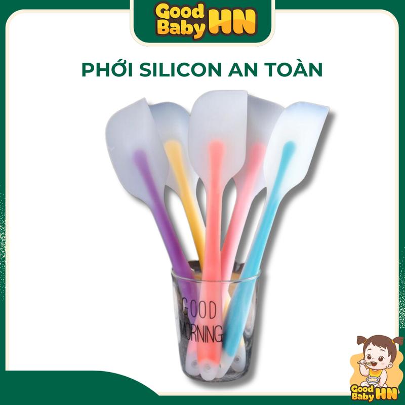 Phới trộn bột làm bánh silicon, muôi lật thức ăn Spatula D71